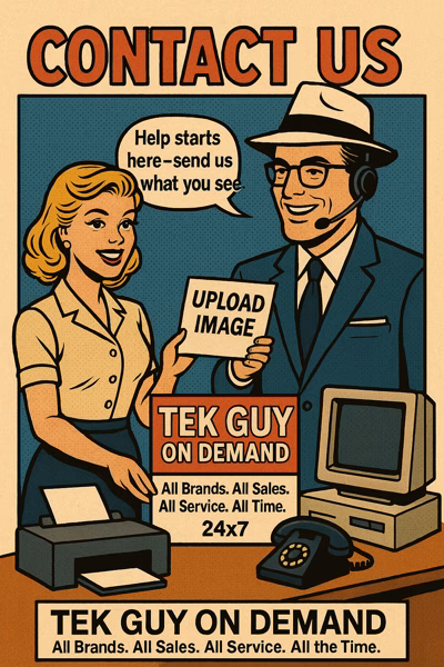 Contact Tek Guy On Demand for IT support and computer repair in Coudersport PA