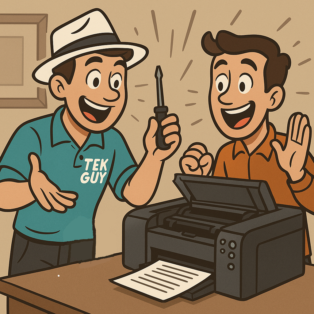 On-site printer repair and IT support services in Montoursville PA by Tek Guy On Demand