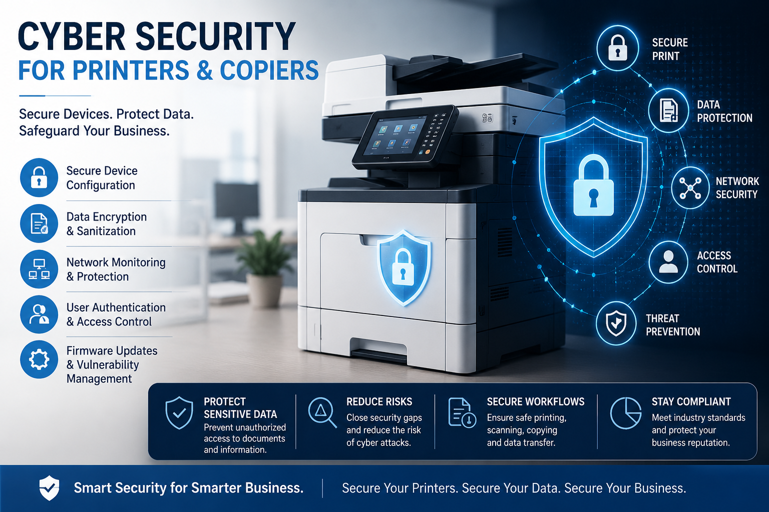 Cyber security for printers and copiers in Williamsport PA by Tek Guy On Demand